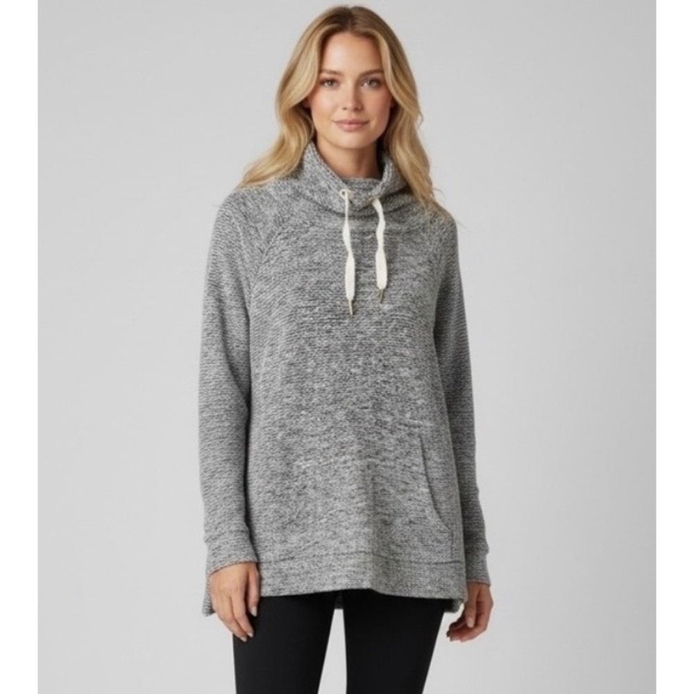 OFFLINE by Aerie Grey Marl Cowl Neck Pullover Sweater Size XL Loungewear